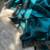 Teal Color Plain Fandy Satin Silk Saree