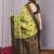 lemon green  soft art silk blend banarasi jacuard work designer party wear saree with unstitched blouse piece