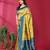 lemon rama  soft art silk blend banarasi jacuard work designer party wear saree with unstitched blouse piece