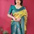 lemon rama  soft art silk blend banarasi jacuard work designer party wear saree with unstitched blouse piece