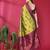 lemon wine  soft art silk blend banarasi jacuard work designer party wear saree with unstitched blouse piece