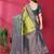 lemon morpich  soft art silk blend banarasi jacuard work designer party wear saree with unstitched blouse piece