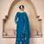Teal Elegance Embroidered Sharara Set