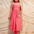 Pink printed sleeveless kurta with pants & dupatta  set of 3