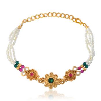 Pearl bead multi strand bracelet for women 1