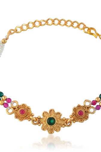 Pearl bead multi strand bracelet for women