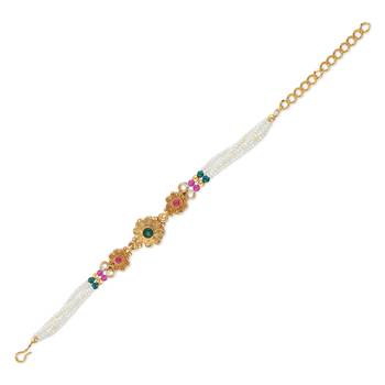 Pearl bead multi strand bracelet for women 3