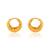 Brass micron gold handmade hoop earring for women