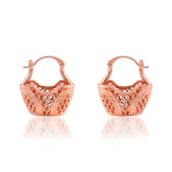 Copper basket daliya shape earring 1