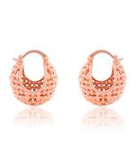 Copper basket shape earring