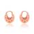 Copper basket shape earring