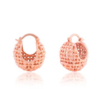 Copper basket shape earring 3