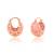Copper basket shape earring