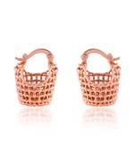 Small tokri shape copper earring