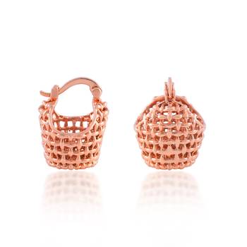 Small tokri shape copper earring 2