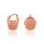 Small tokri shape copper earring