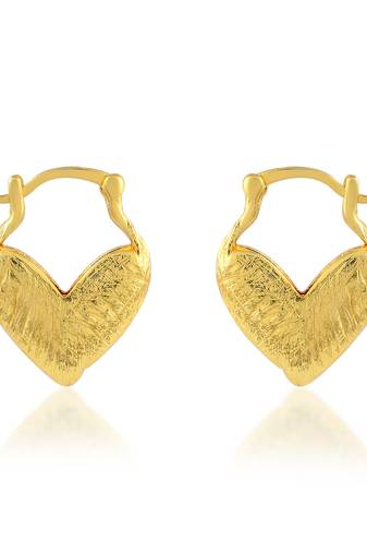Golden heartshape earrings