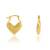 Golden heartshape earrings