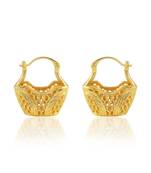 Golden daliya shape earring