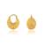 Golden rounded basket earring