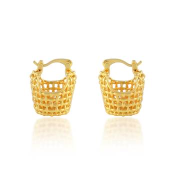 Golden small tokri earring 1