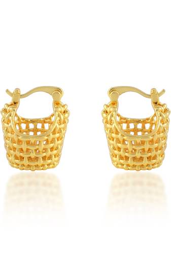 Golden small tokri earring