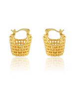 Golden small tokri earring