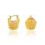 Golden small tokri earring