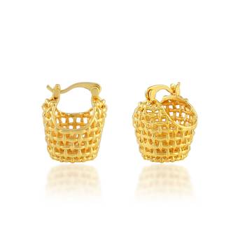 Golden small tokri earring 3