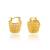 Golden small tokri earring