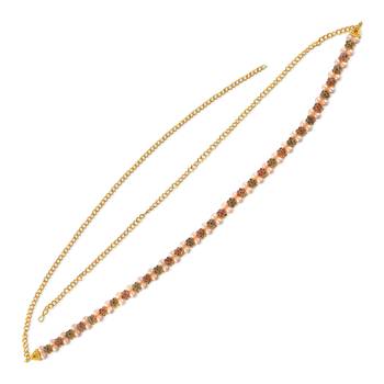 Brass gold pearl kundan traditional waistband ethnic kamarbandh for women wedding bridal jewellery 2