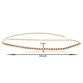 Brass gold pearl kundan traditional waistband ethnic kamarbandh for women wedding bridal jewellery 3