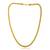 Brass micron gold thick heavy square design necklace for men women