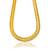 Brass micron gold flat and broad fashion necklace chain for men