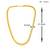 Brass micron gold flat and broad fashion necklace chain for men