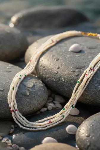 Natural pearl bead  necklace for women