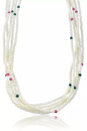 Natural pearl bead  necklace for women