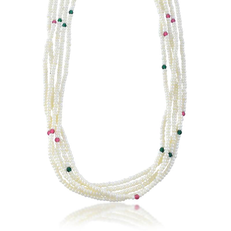 Natural pearl bead  necklace for women