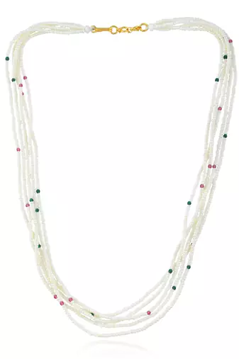 Natural pearl bead  necklace for women