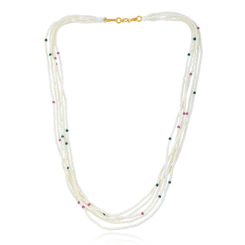 Natural pearl bead  necklace for women