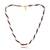 Natural pearl ruby emerald beaded necklace for women