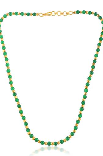 Created emerald necklace for women