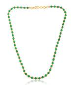 Created emerald necklace for women