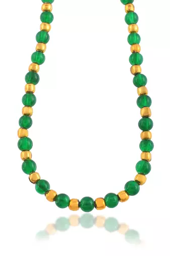 Created emerald necklace for women