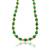 Created emerald necklace for women
