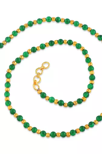Created emerald necklace for women