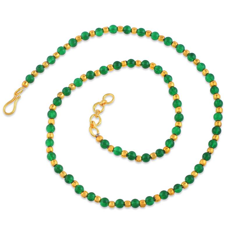 Created emerald necklace for women