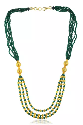 Created emerald necklace for women