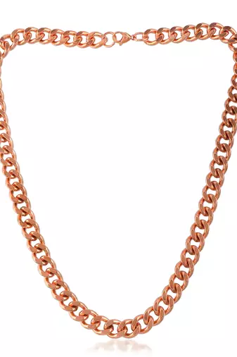 Pure copper 111 grams, thick and heavy necklace for men jewellery