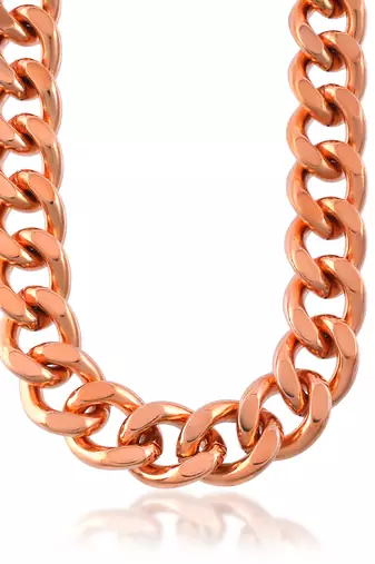 Pure copper 111 grams, thick and heavy necklace for men jewellery